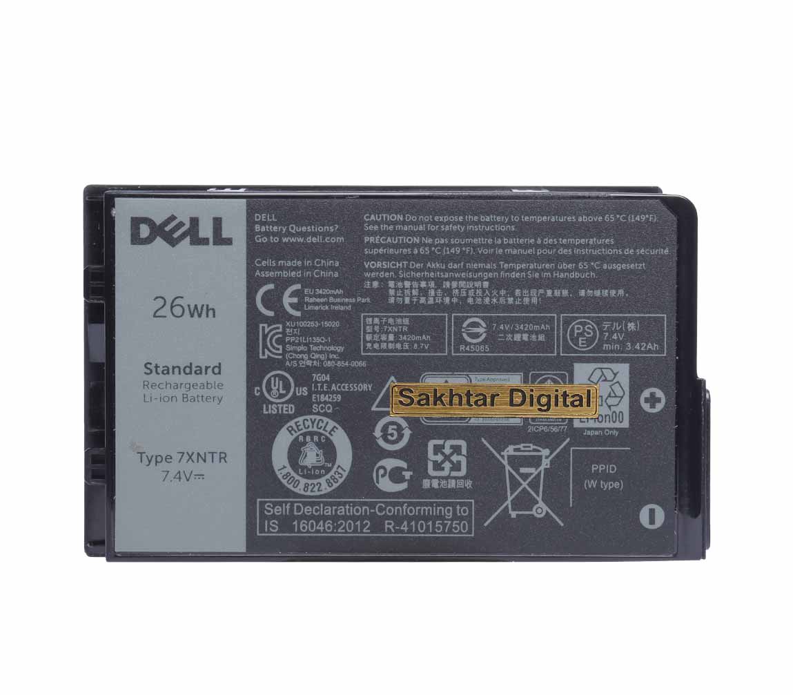 باتری اورجینال لپ تاپ دل Dell Latitude 12 7220 / 12 7202 — تصویر ۳