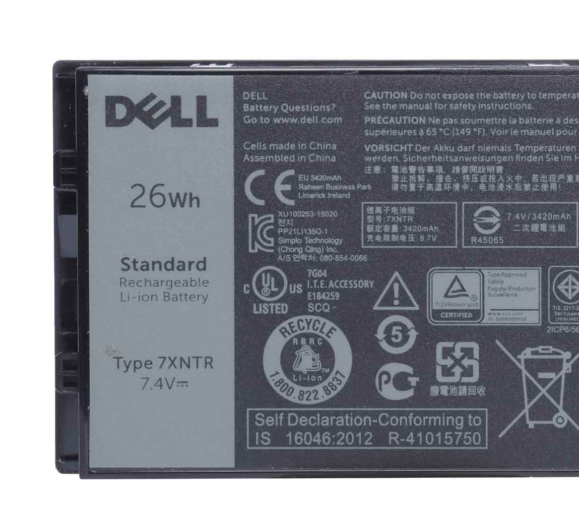 باتری اورجینال لپ تاپ دل Dell Latitude 12 7220 / 12 7202 — تصویر ۵
