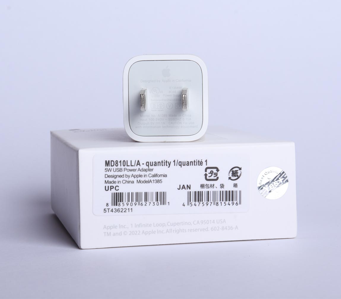 شارژر اورجینال ۵ وات اپل Apple 5W USB Power Adapter — تصویر ۴