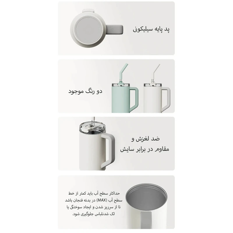 ماگ 1 لیتری شیائومی MJXGB01RM — تصویر ۸