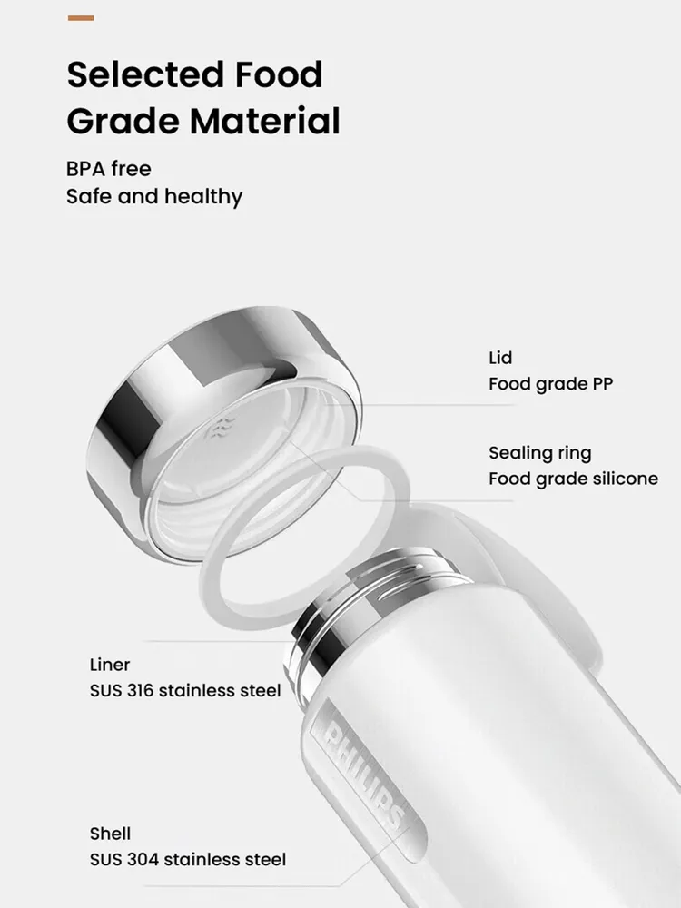ماگ برقی فیلیپس 350ml مدل PHILIPS Yunchi Mate AWP2799 — تصویر ۷
