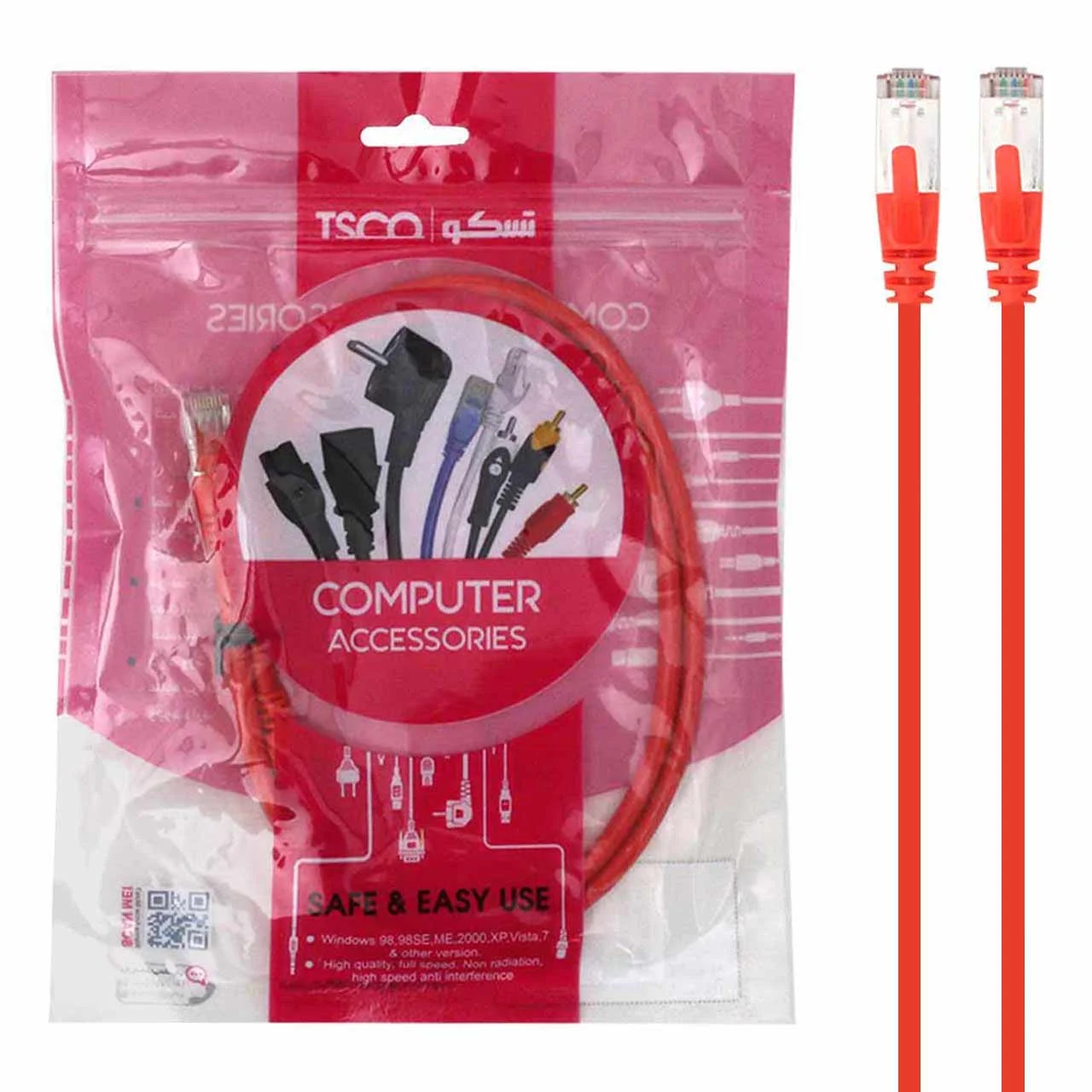 کابل شبکه 50 سانتی متری تسکو Cat 6 UTP مدل TNC 605 — تصویر ۲