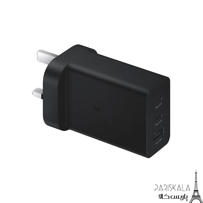 شارژر دیواری سامسونگ 65 وات مدل SAMSUNG Travel Adapter 65W EP-T6530 سه پین سامسونگ استور
