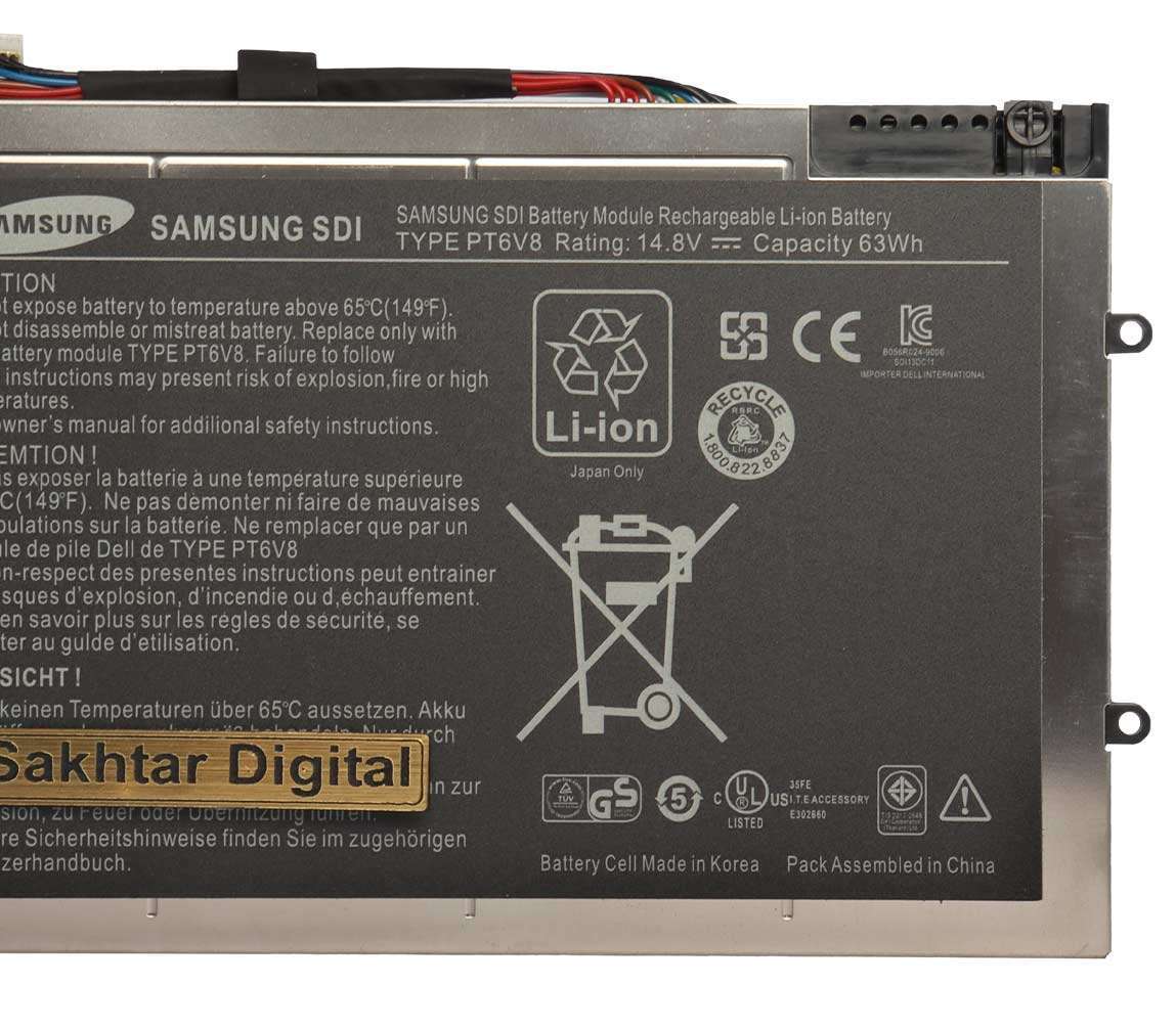 باتری اورجینال لپ تاپ دل Dell Alienware M11X / M14x — تصویر ۵