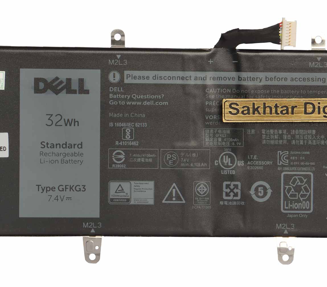 باتری اورجینال لپ تاپ دل Dell Venue 10 Pro 5056 — تصویر ۵