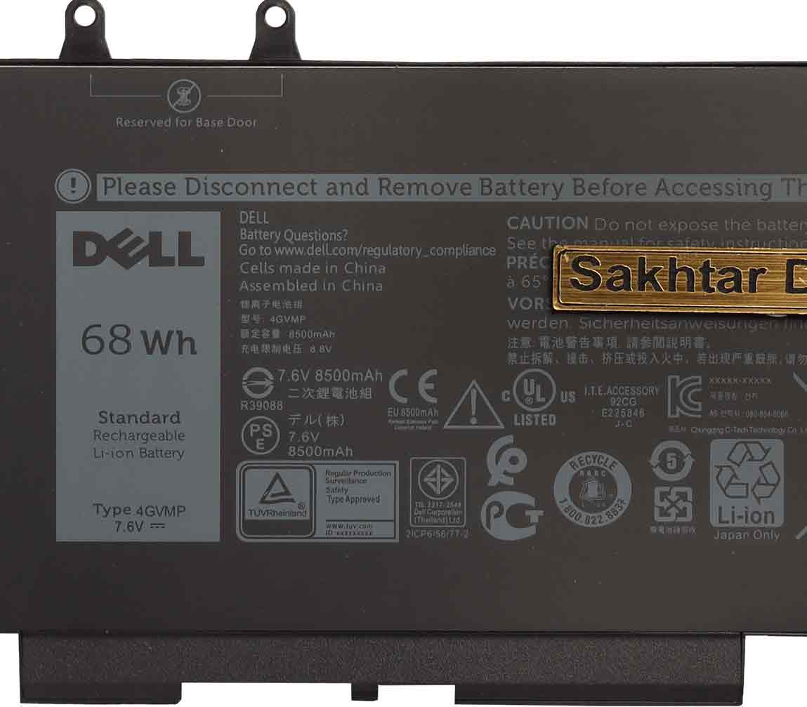باتری اورجینال لپ تاپ دل Dell Precision 3540 / 3550 — تصویر ۵