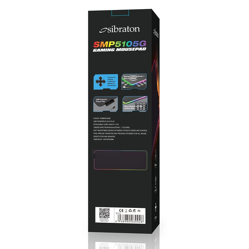 موس پد گیمینگ سیب راتون مدل SMP5105G RGB — تصویر ۷