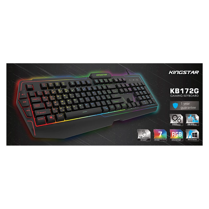 کیبورد گیمینگ کینگ استار مدل KB172G — تصویر ۲