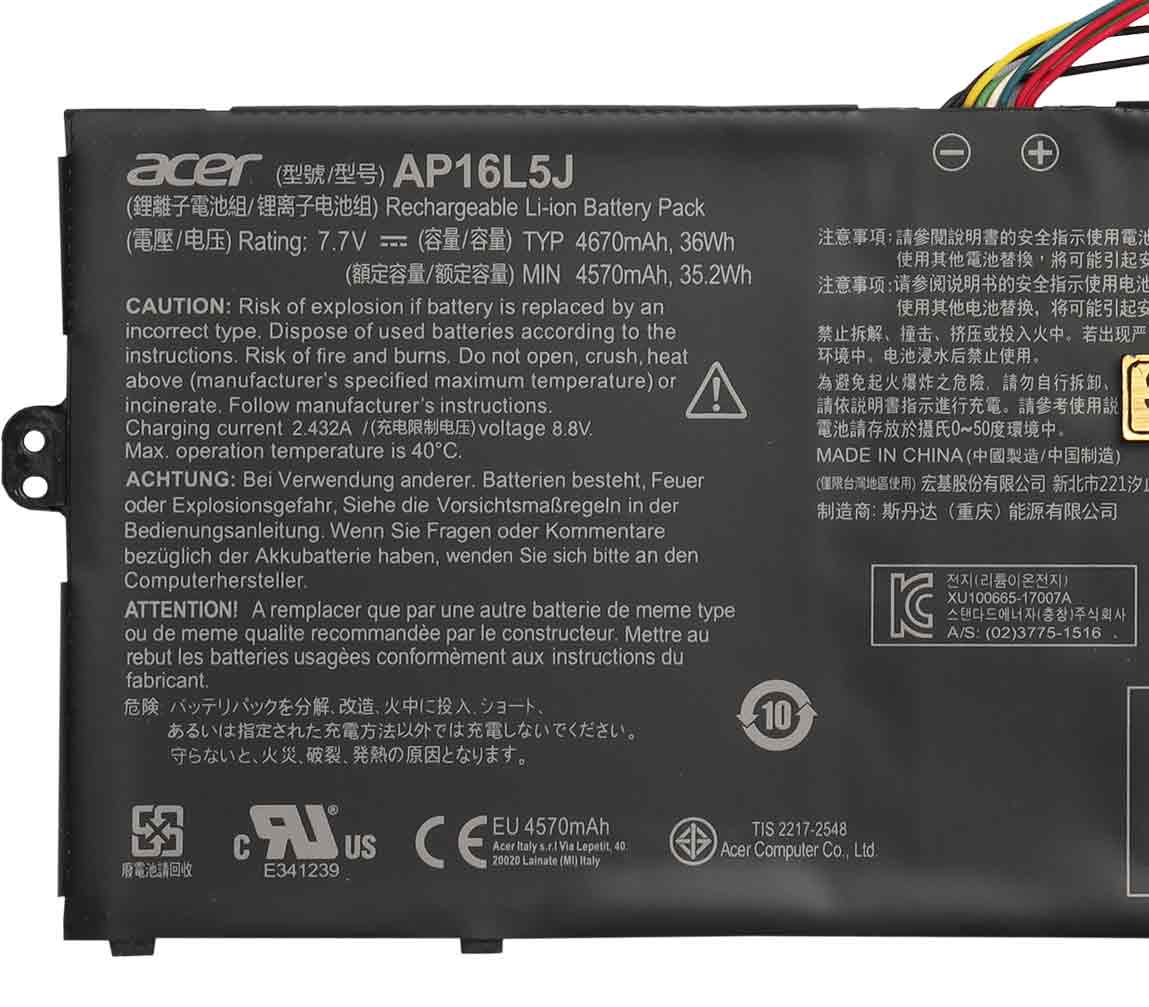 باتری اورجینال لپ تاپ ایسر Acer Swift 5 SF514-52T — تصویر ۵