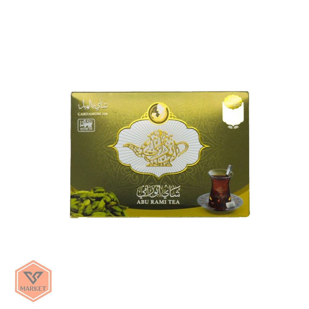 خرید چای سیاه سیلان ابو رامی مدل هل‌دار (Abu Rami Cardamom) – گرید STD 310 | اصل سیلان 450 گرمی