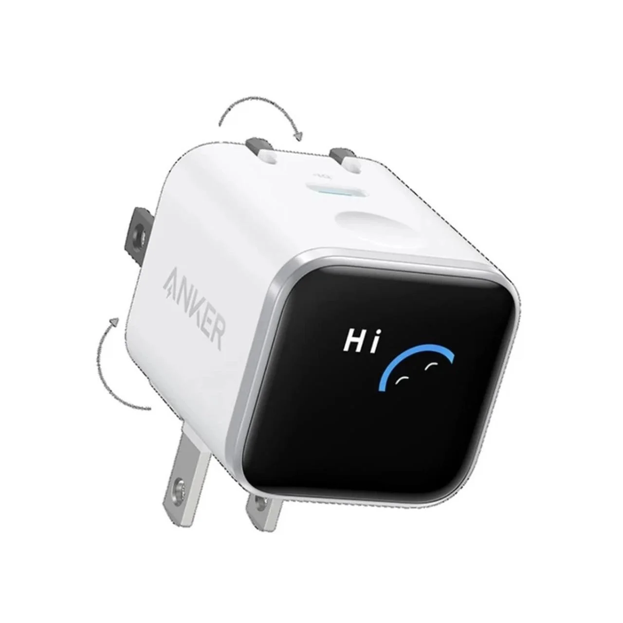 شارژر دیواری فست تک پورت ANKER مدل A121DP21 Nano Charger Foldable 180° 45W – سفید (گارانتی 18 ماهه شرکتی)