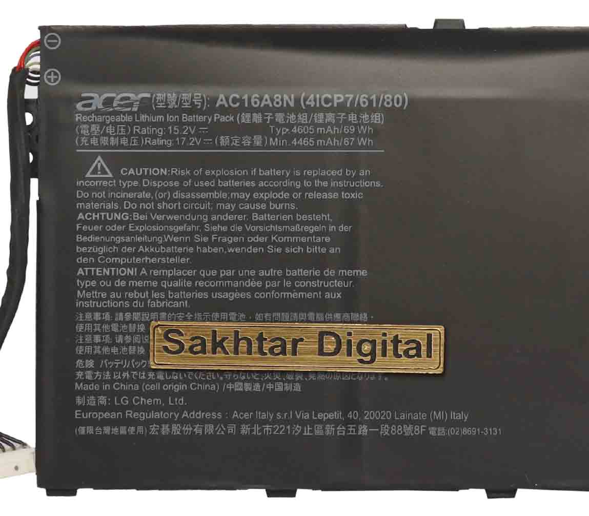باتری اورجینال لپ تاپ ایسر Acer Aspire VN7-593G — تصویر ۵