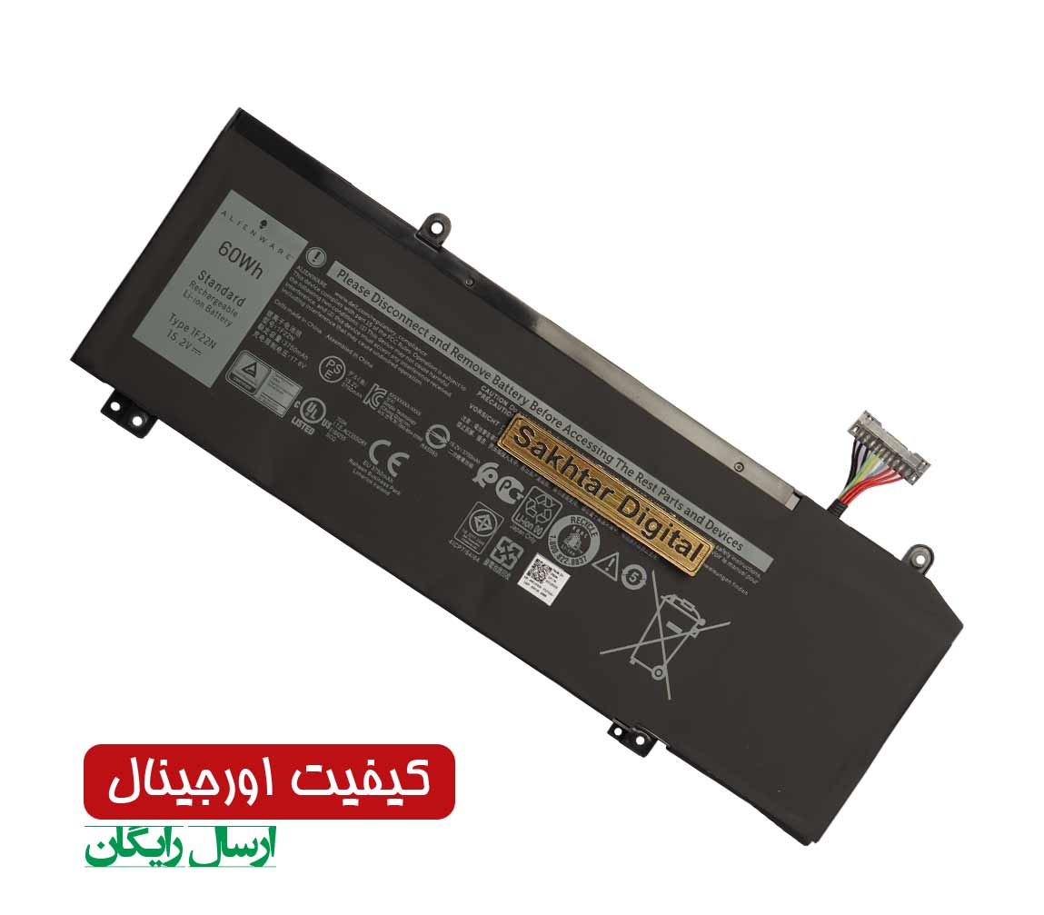 باتری اورجینال لپ تاپ دل Dell Alienware M15 / M17