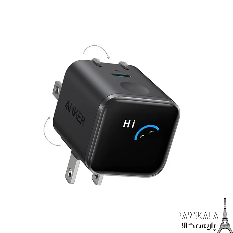 شارژر دیواری انکر 45 وات مدل ANKER NANO FOLDABLE A121D
