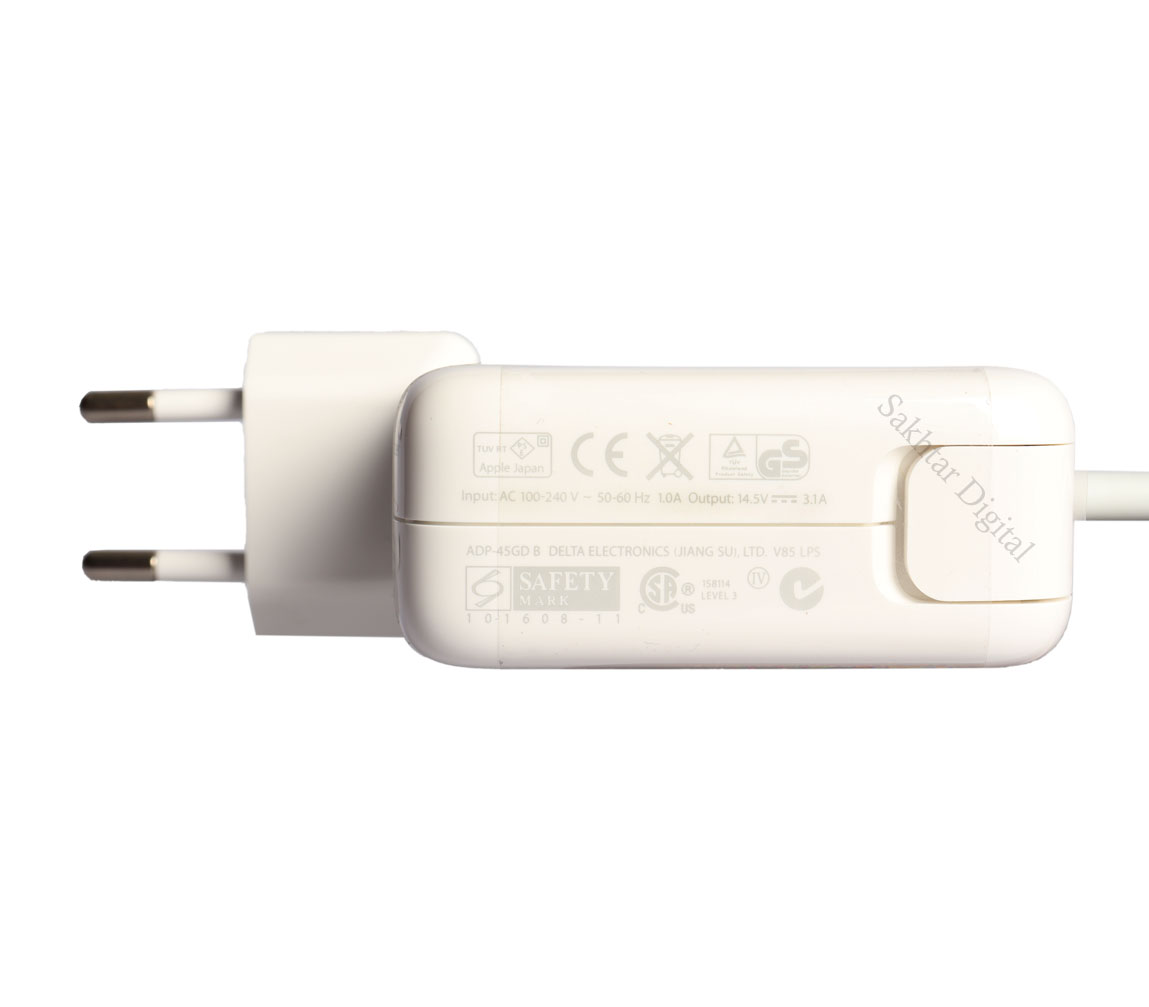 شارژر اورجینال لپ تاپ اپل Apple 14.5V 3.1A MAGSAFE1 — تصویر ۳