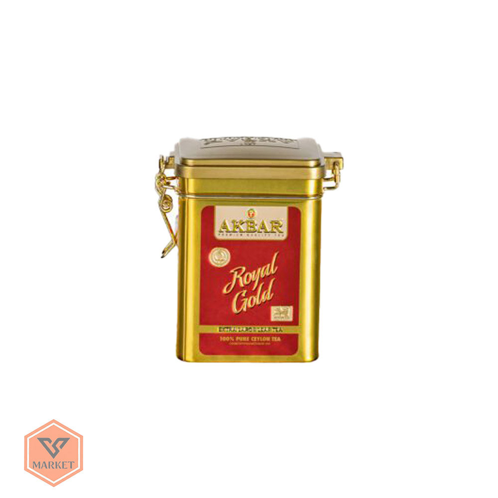 چای سیاه سیلان اکبر رویال گلد (Akbar Royal Gold) – برگ فوق‌درشت،( 100 ٪ خالص) 80 گرمی