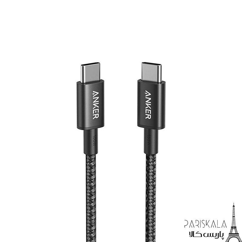 کابل شارژر 60 وات انکر مدل ANKER A8752 USB-C TO USB-C 3.3 FT طول 1 متر — تصویر ۲