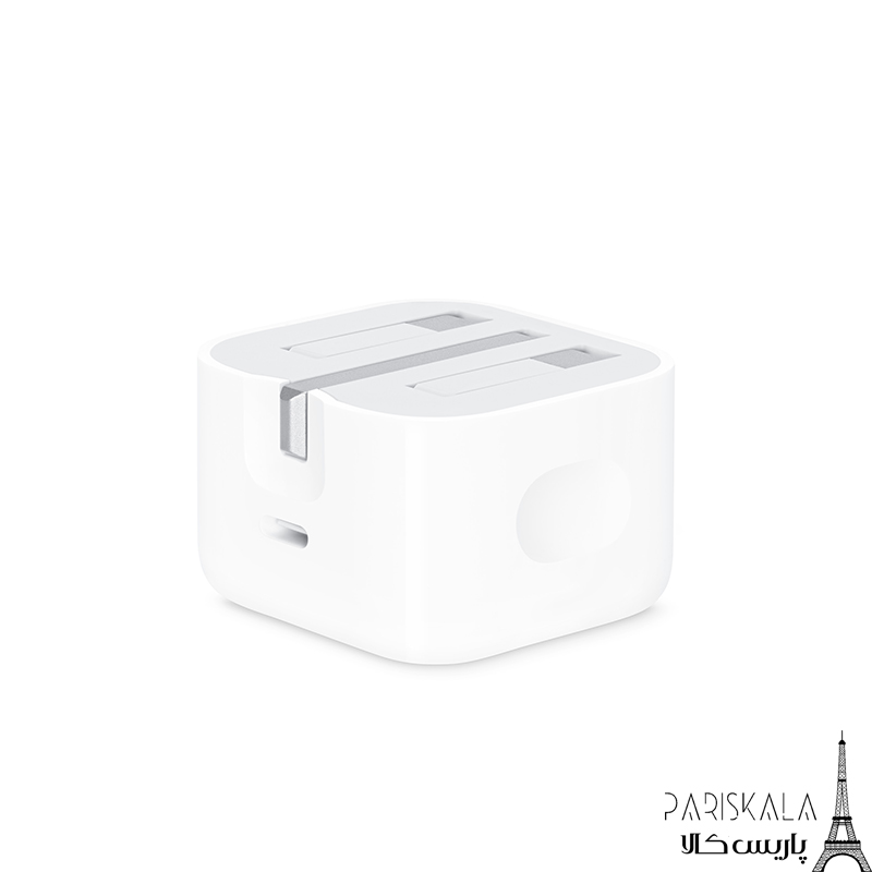 شارژر دیواری اپل 20 وات مدل APPLE 20W 3B/A اپل استوری اورجینال — تصویر ۳