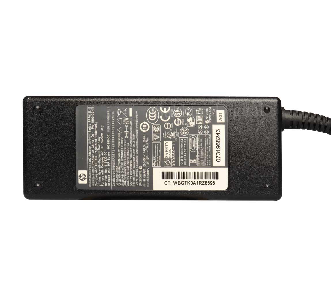 شارژر اورجینال لپ تاپ اچ پی Hp Probook 4540s / EliteBook 2560p — تصویر ۳