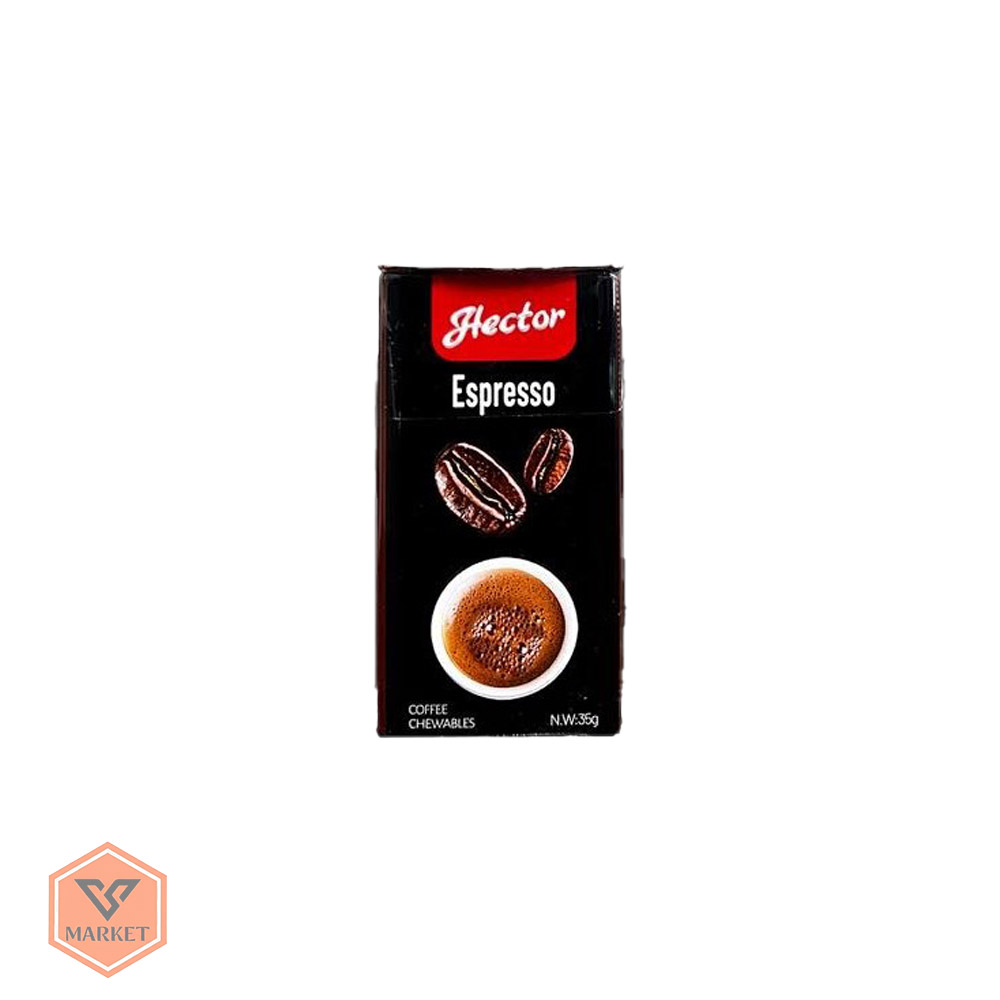 آبنبات جویدنی قهوه هکتور (Hector) با طعم اسپرسو – ۳۵ گرمی — تصویر ۲