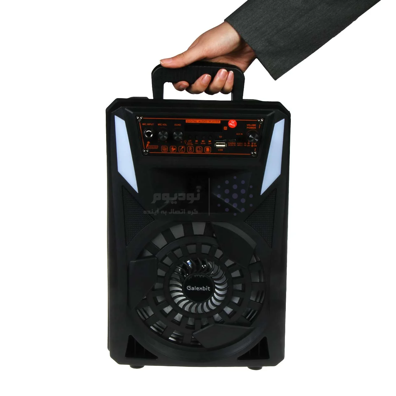 اسپیکر چمدانی 8 اینچی Galexbit مدل GS16 – مشکی — تصویر ۷