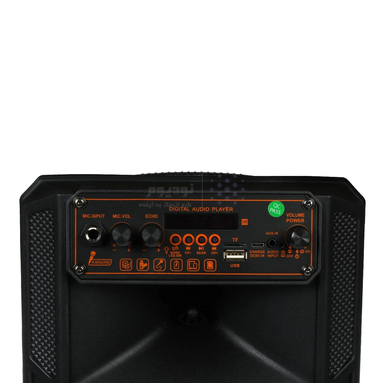 اسپیکر چمدانی 8 اینچی Galexbit مدل GS19 – مشکی — تصویر ۶