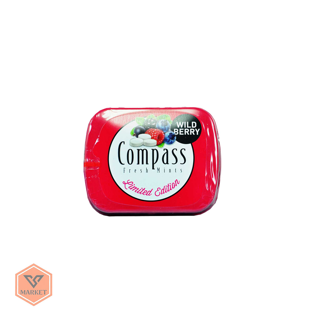 خوشبوکننده دهان کامپس (Compass) طعم توت وحشی (Wild Berry) – ۱۴ گرمی — تصویر ۲
