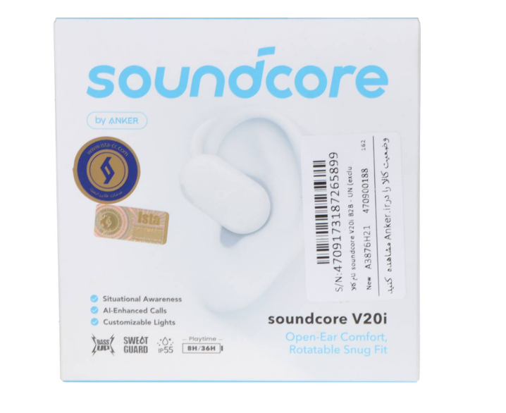 ایرفون بی سیم ANKER مدل Soundcore V20i A3876H21 – سفید (گارانتی 18 ماهه شرکتی) — تصویر ۷