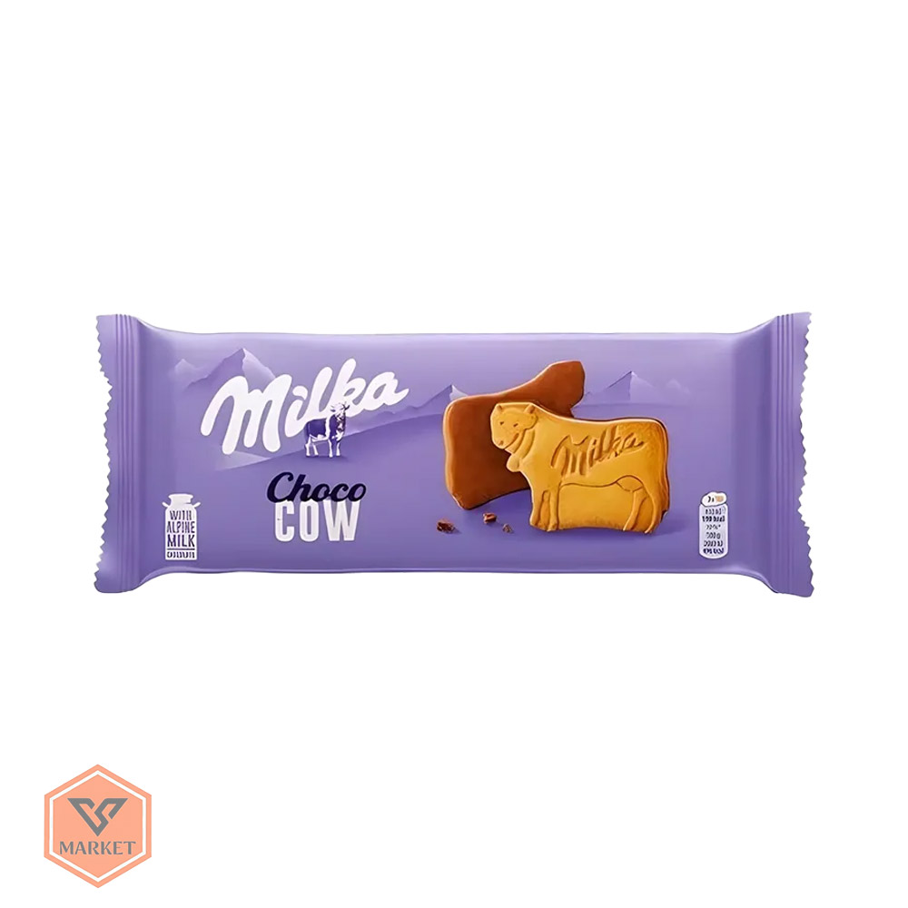 خرید بیسکویت میلکا طرح گاو روکش شکلات شیری (Milka Choco Cow) — تصویر ۳