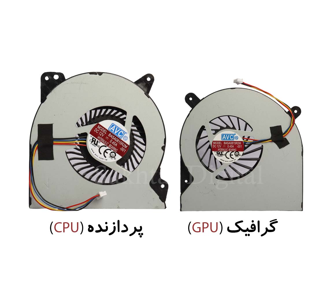 فن پردازنده و گرافیک لپ تاپ ایسوس Asus G750J 12V