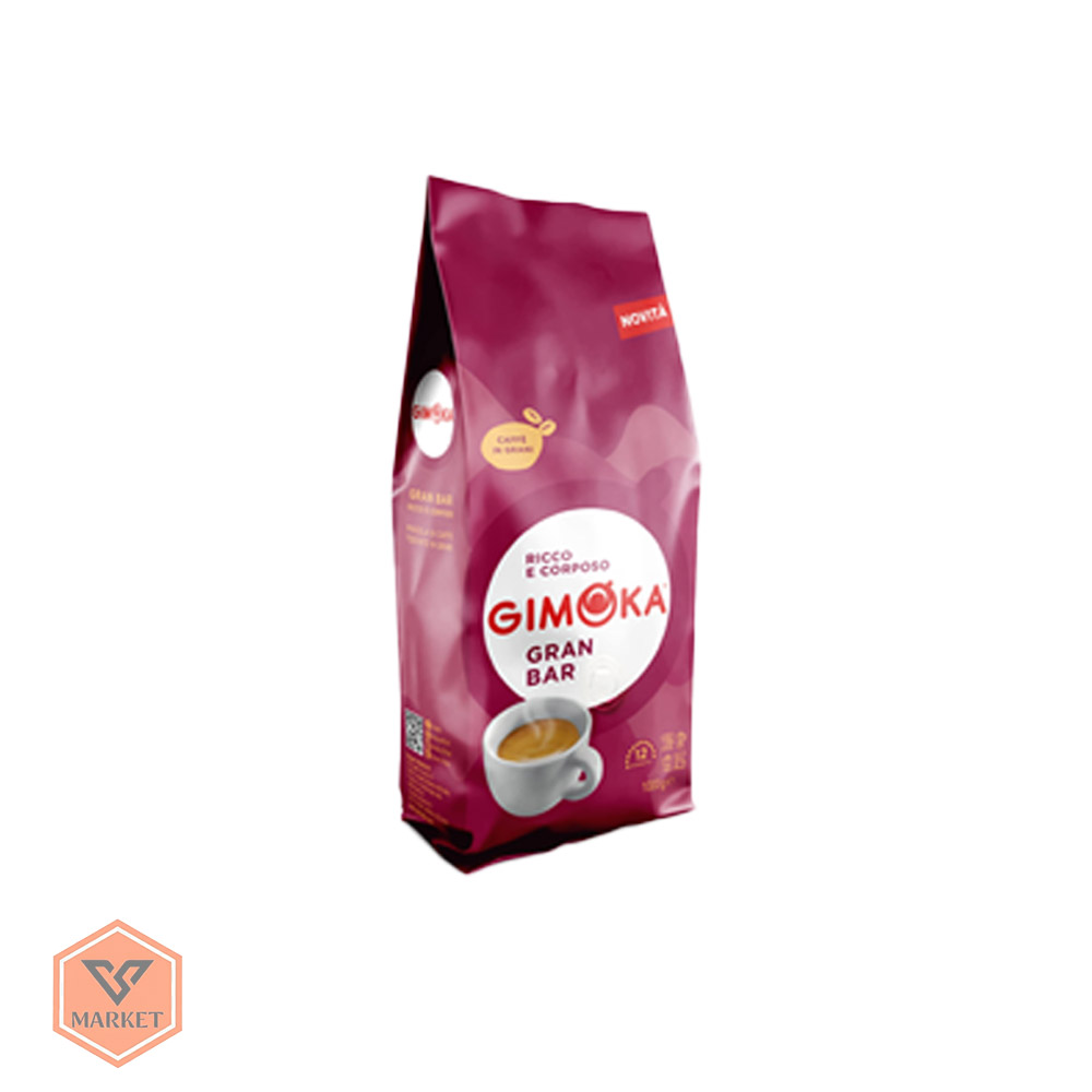 خرید دانه قهوه جیموکا مدل گران بار (Gimoka Gran Bar) | وزن ۱ کیلوگرم اصل ایتالیا