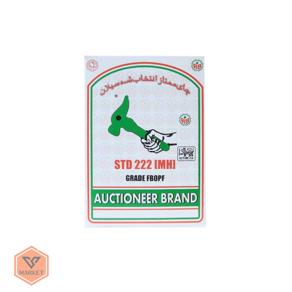 خرید چای سیاه سیلان چکش سبز اکشنیر (Auctioneer) اصل | چای ممتاز گرید500 گرمی