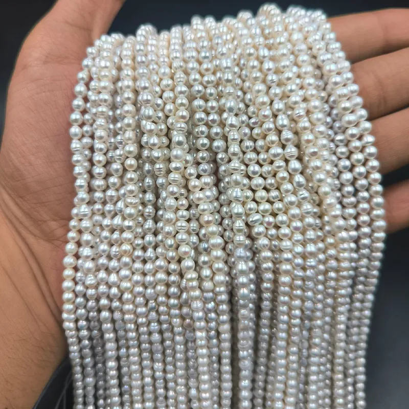 مروارید پرورشی سایز 4 میل کیفیت A کد 1440 — تصویر ۲