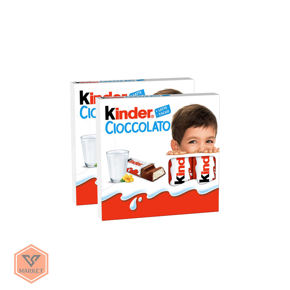 شکلات کیندر ایتالیایی مدل چوکولاتو (Kinder Cioccolato) -50 گرمی — تصویر ۲