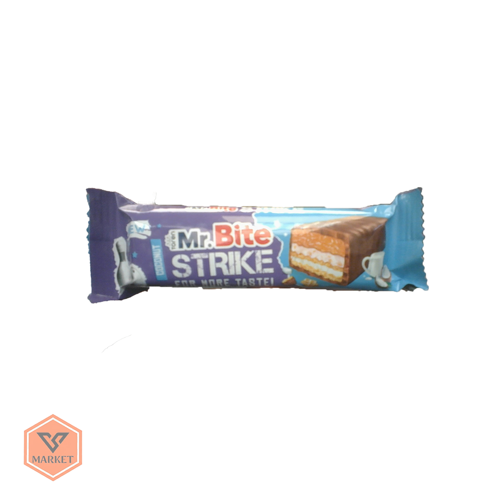 شکلات بار مستر بایت استرایک با طعم نارگیل برند تورن (Toren Mr. Bite STRIKE Coconut) – تجربه‌ی چندلایه‌ی استوایی — تصویر ۲
