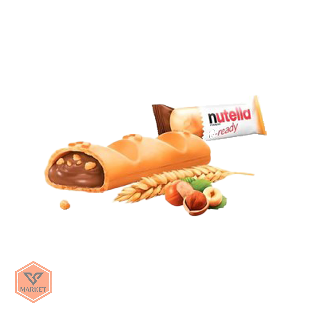 بیسکویت ویفری مغزدار نوتلا بی ردی (Nutella B-ready) با کرم فندقی اصل و گندم ترد — تصویر ۳