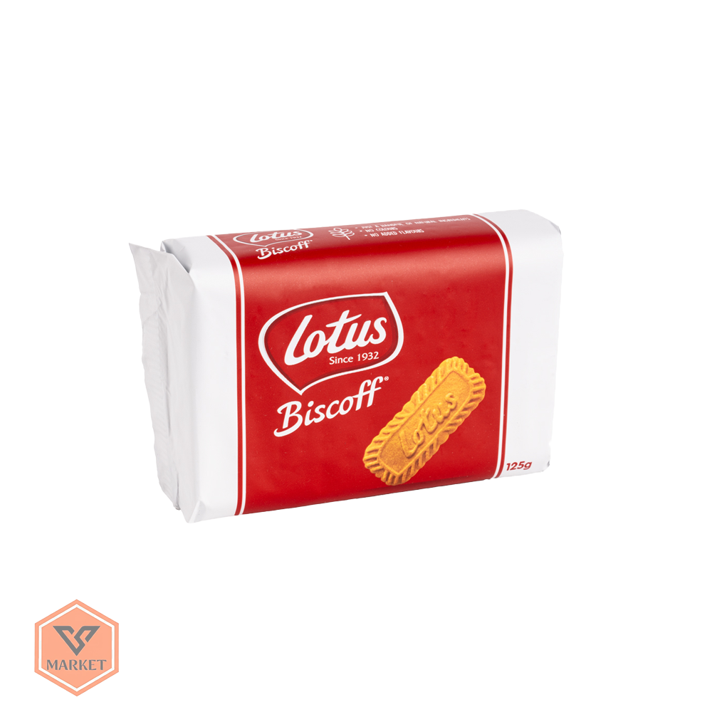 بیسکویت کلاسیک کاراملی لوتوس بیسکوف (Lotus Biscoff) – وزن125گرم — تصویر ۲