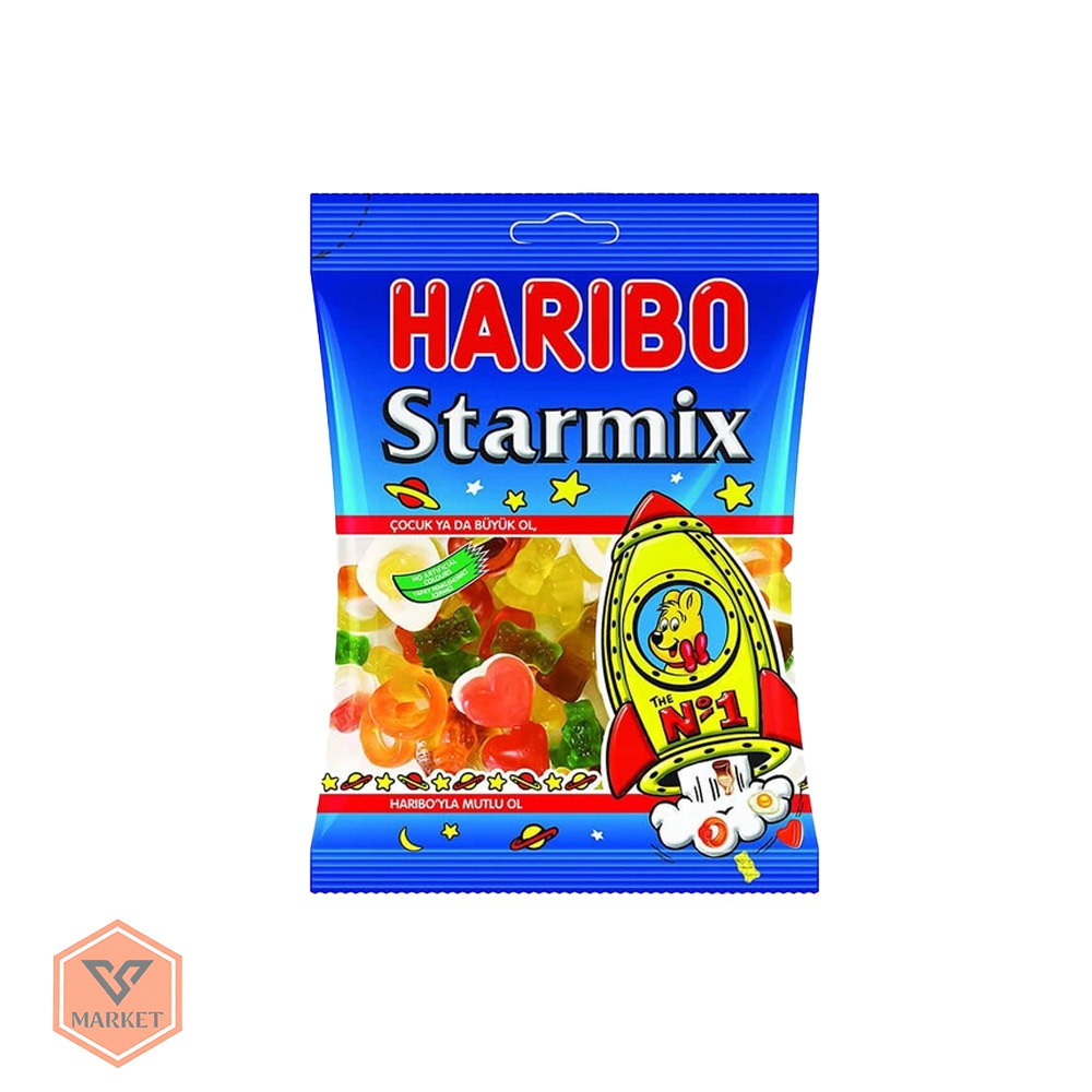 پاستیل Haribo Starmix | پاستیل ترکیبی ستارهای هاریبو اصل آلمان 160 گرم — تصویر ۲