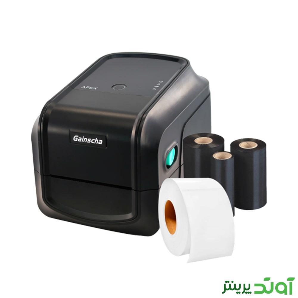 لیبل پرینتر رومیزی گینشا GA-2408T — تصویر ۳