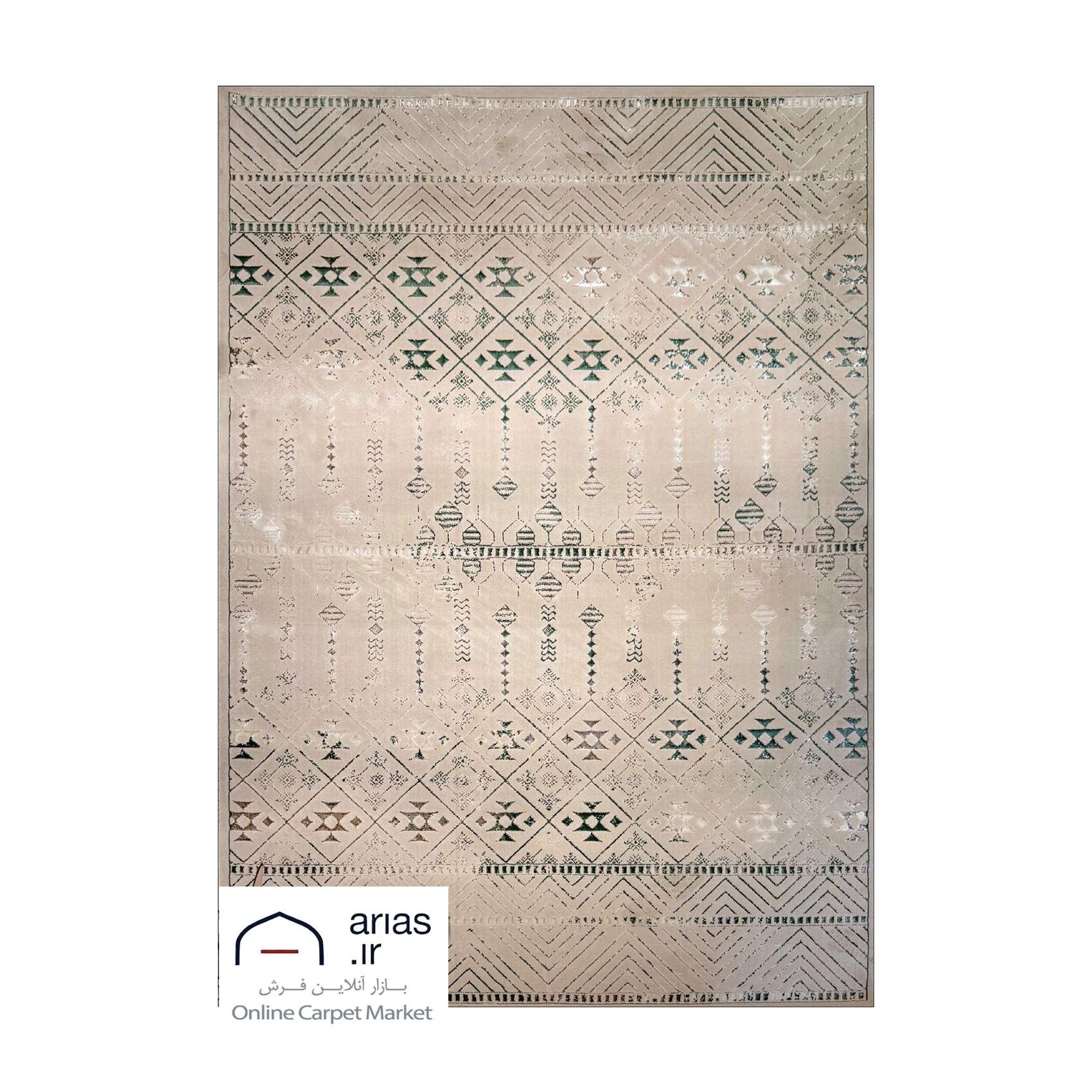 فرش ماشینی مدرن آریاس کد M27147 — تصویر ۲