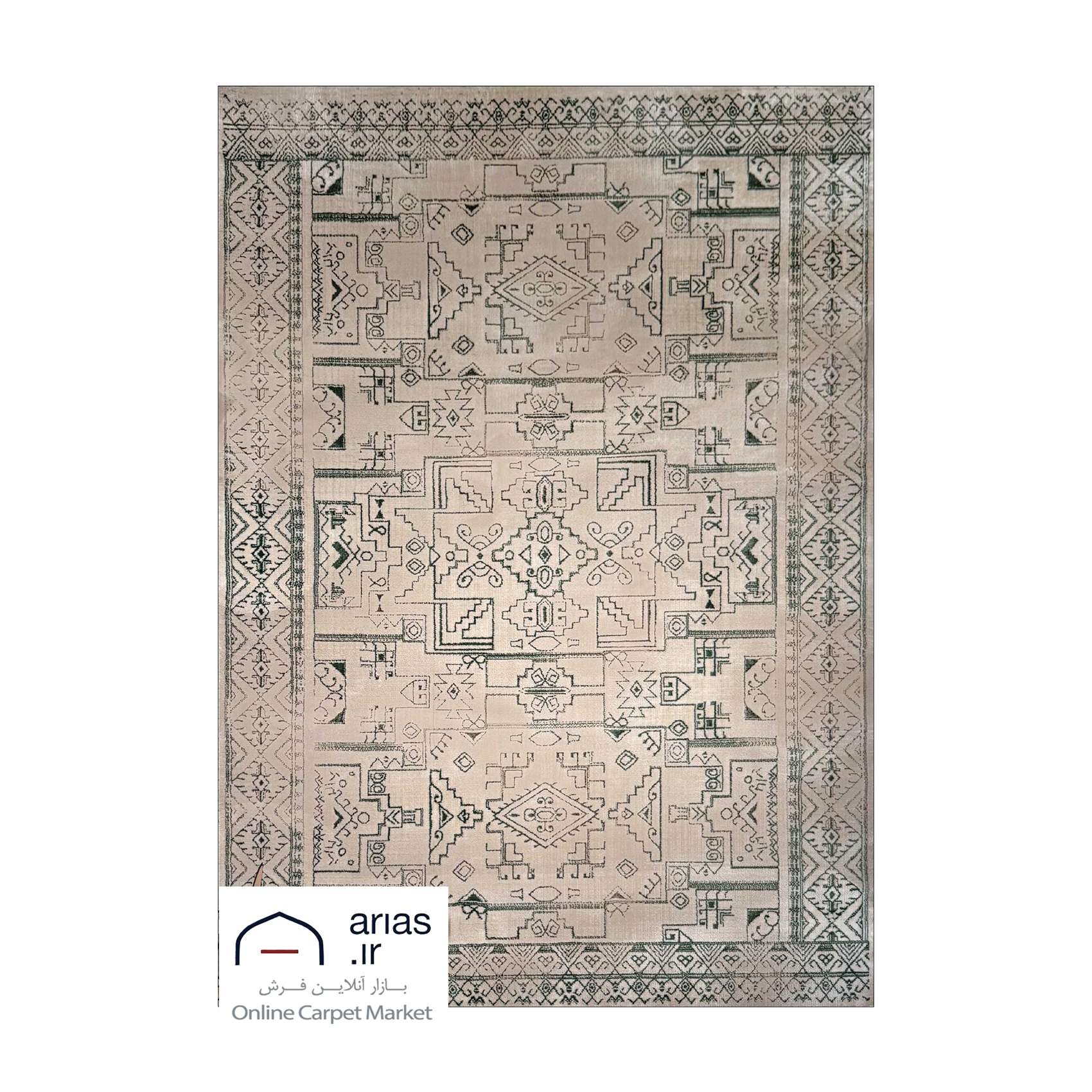 فرش ماشینی مدرن آریاس کد M27107 — تصویر ۲