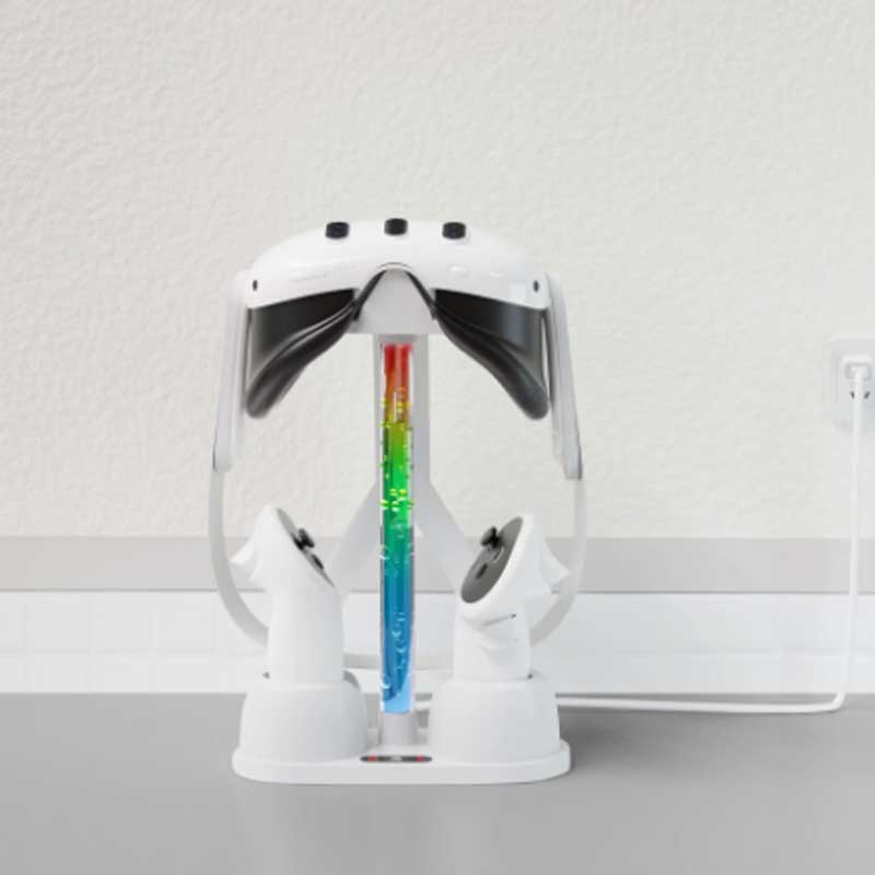 پایه شارژر هدست متاکوئست 3 و 3s همراه با نور RGB — تصویر ۶