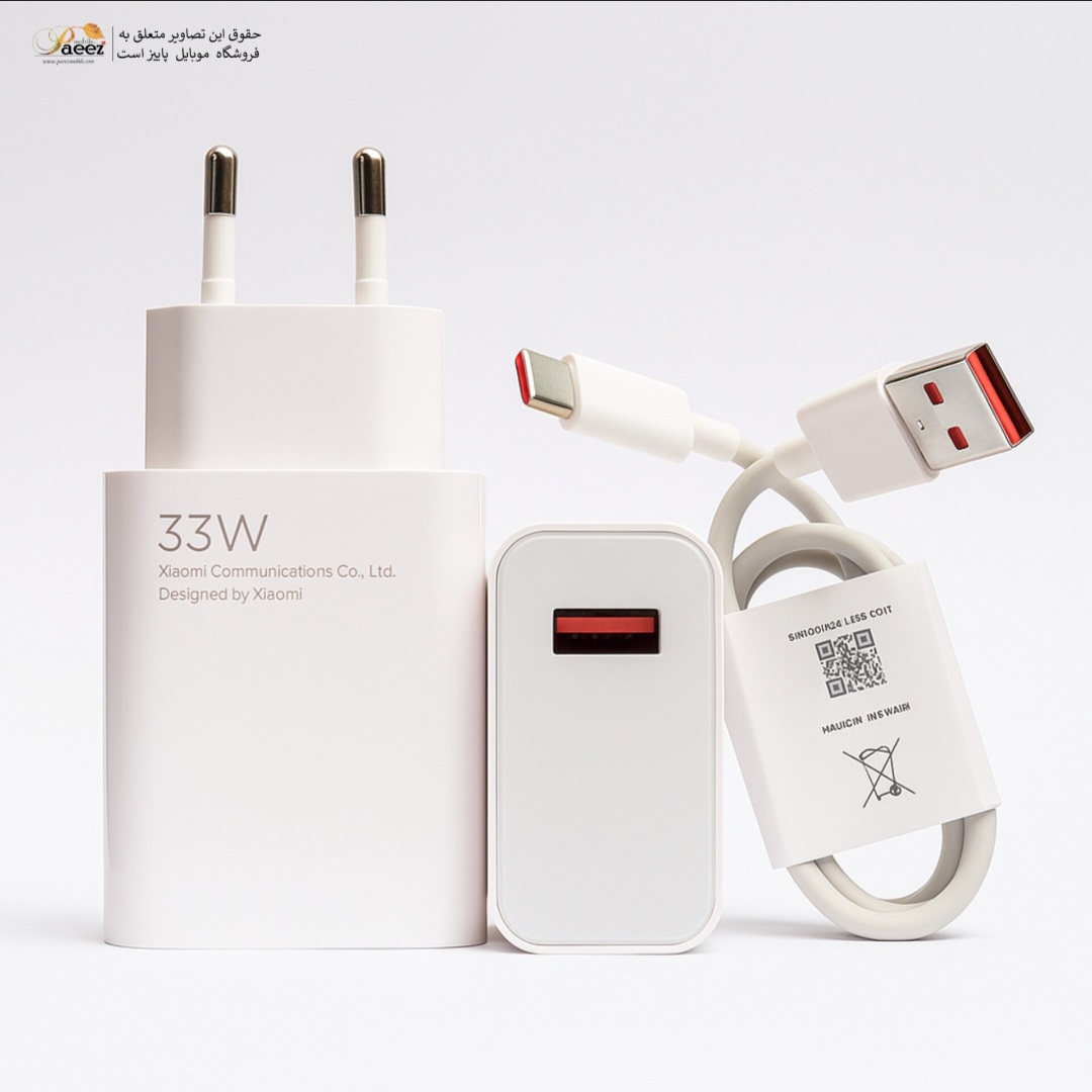 آداپتور ردمی Note 12s شیائومی (33وات) مدل MDY-11-EZ (اورجینال و رو کارتنی) — تصویر ۵