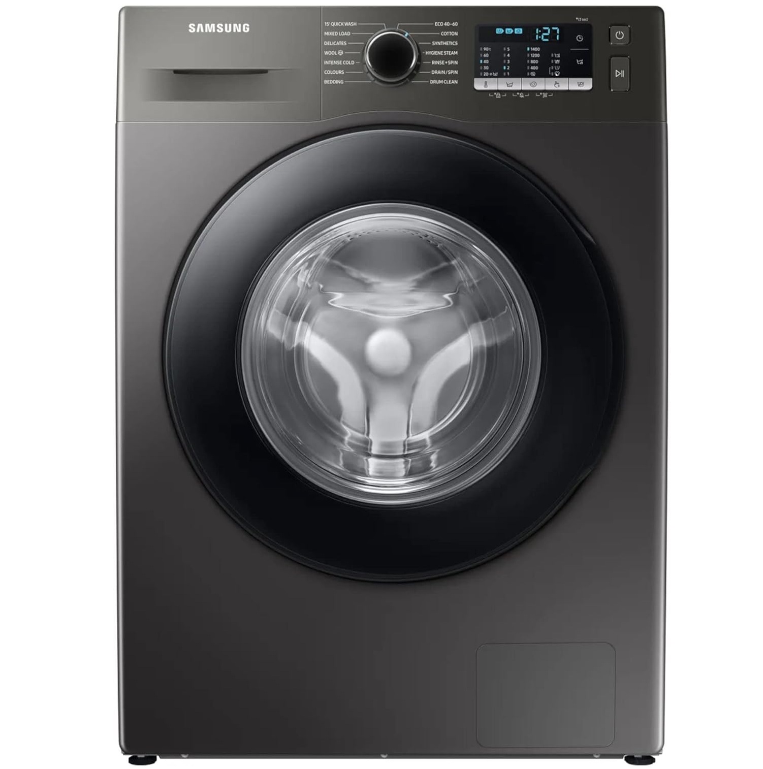 لباسشویی سامسونگ WW90 ظرفیت 9 کیلویی اینوکس سفید WW90TA046AX