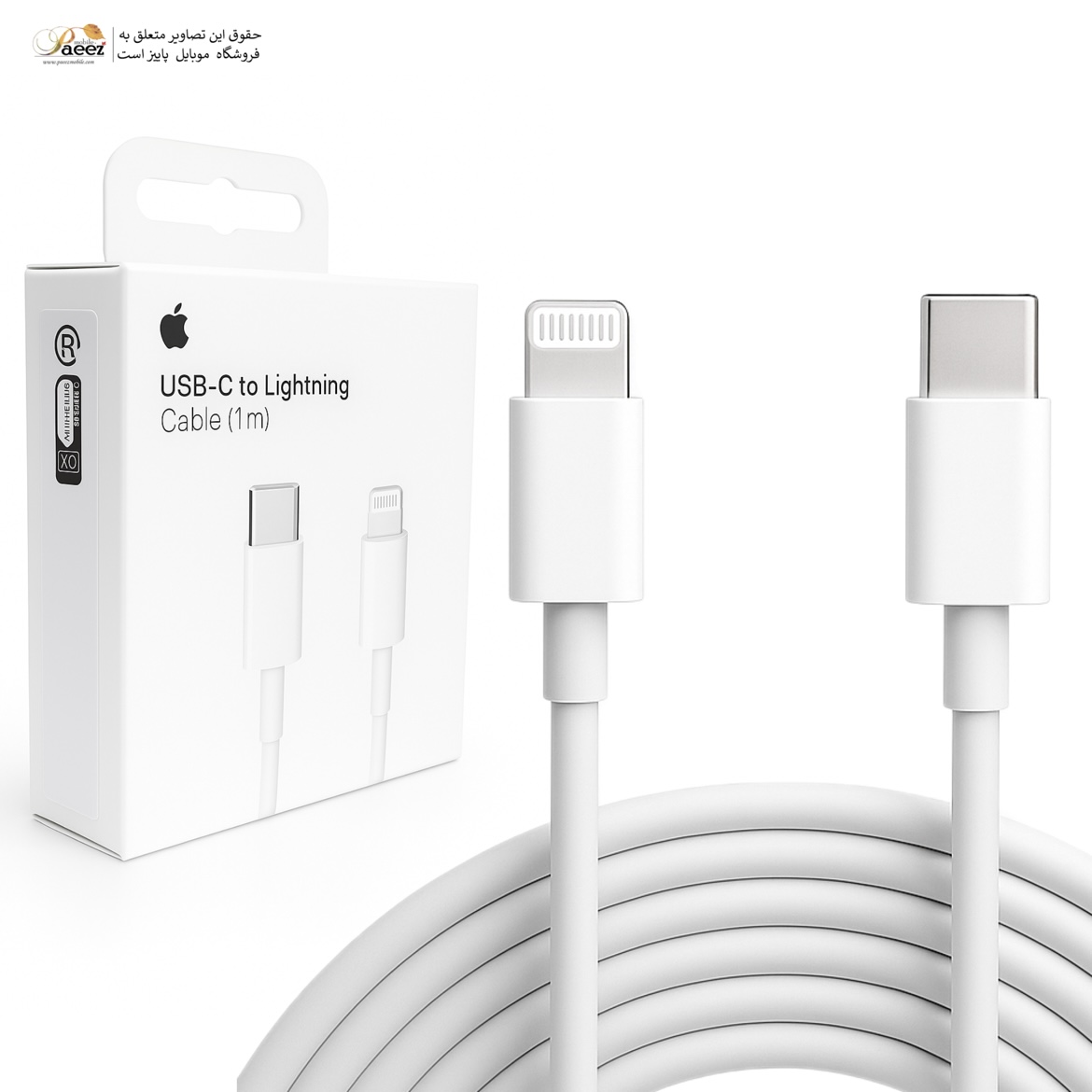 کابل شارژ اصلی آیفون اپل | USB-C به Lightning فست شارژ — تصویر ۵