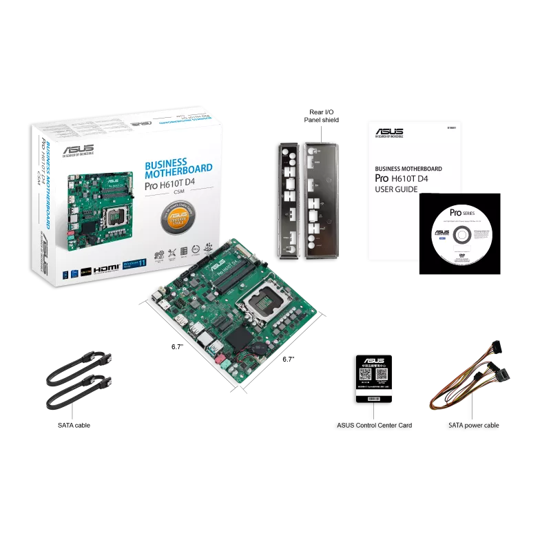 مادربرد صنعتی ایسوس H610T — تصویر ۳
