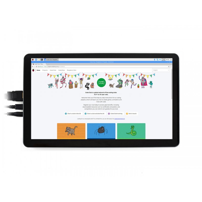 نمایشگر لمسی Waveshare 15.6 رنگی IPS با تاچ خازنی 1920×1080 با ورودی HDMI تایپ H — تصویر ۷