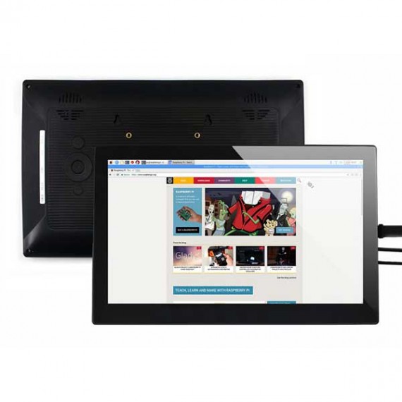 نمایشگر لمسی Waveshare 13.3 رنگی IPS با تاچ خازنی 1920×1080 با ورودی HDMI دارای کاور شیشه ای تایپ H — تصویر ۴