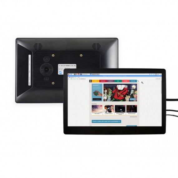 نمایشگر لمسی Waveshare 11.6 رنگی IPS لمسی خازنی 1920×1080 با ورودی HDMI دارای کاور شیشه ای تایپ H — تصویر ۵