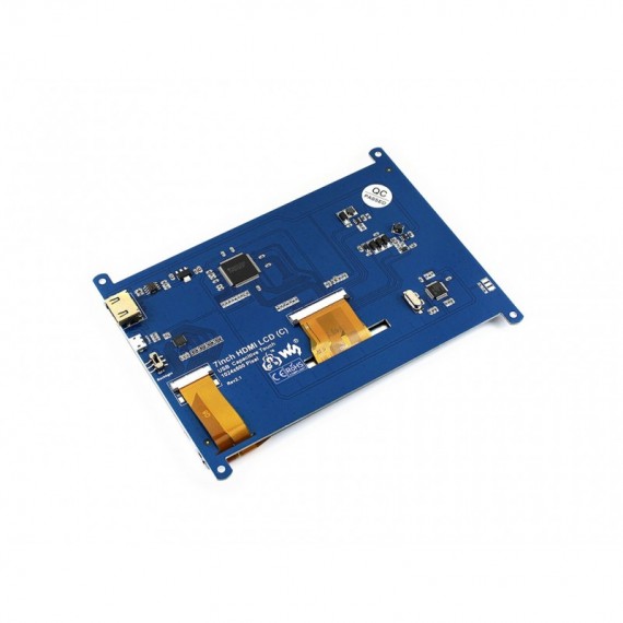 نمایشگر لمسی Waveshare 7″ IPS با تاچ خازنی رنگی 1024×600 تایپ C با ورودی HDMI مولتی سیستم — تصویر ۷